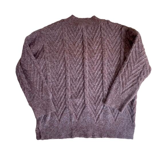 Daryl-Ann Denner by Pink Lilly Women's Size Small Rustic Brown V Neck Sweater - Picture 3 of 5